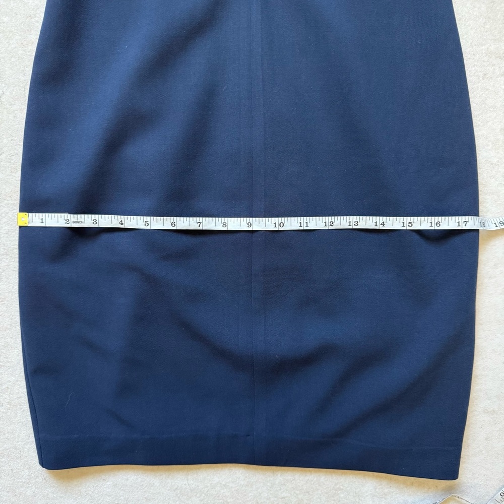Black Halo Navy Blue Dress EUC Size 6 - Picture 13 of 14